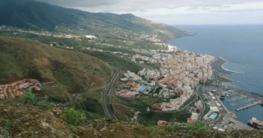 4k, Santa Druz De La Palma üzerinden Panned görünüm