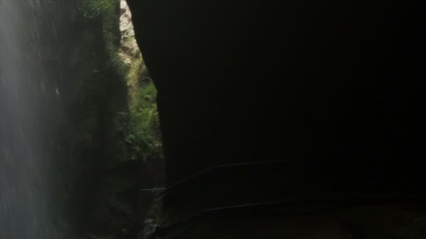 4k, Cascada De Los Tilos, La Palma, Kanarya Adaları üzerinde şelale — Stok video