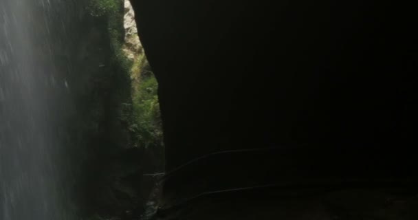 4k, Cascada De Los Tilos, La Palma, Kanarya Adaları üzerinde şelale — Stok video