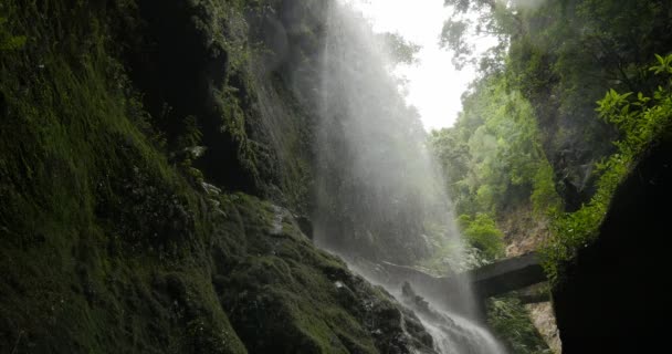 4k, Cascada De Los Tilos, vattenfall på La Palma, Kanarieöarna — Stockvideo