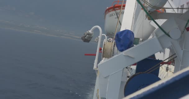 4 k，渡轮从卡尔维到尼斯 — 图库视频影像