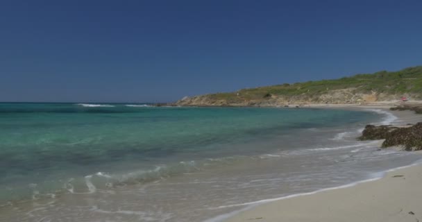 4K, Beautiful Beach at Lumio, Corsica — Stock Video