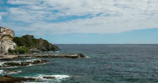4k, Timelapse, tengeri de Pietracorbara, Korzika, Franciaország — Stock videók