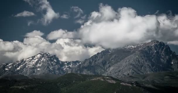 4K, Timelapse, Região de Urtaca, Córsega — Vídeo de Stock