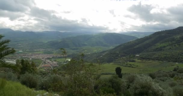 4k, pěkný výhled na Marinello a okolí, Sicílie, Itálie — Stock video