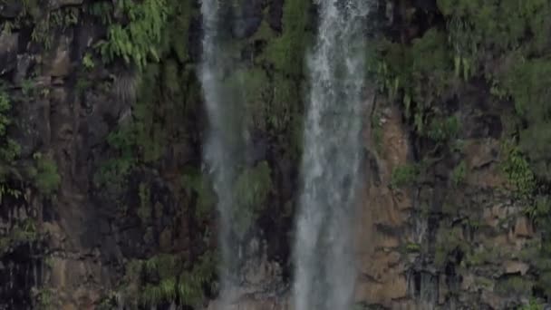 Waterfall in Black River Gorges Nationalpark, Mauritius — Stock Video