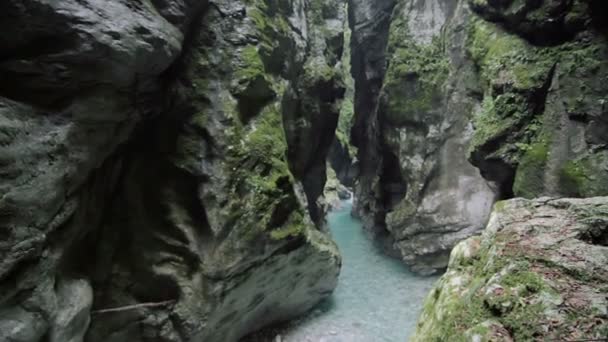 Tolmin ущелині, Словенія — стокове відео