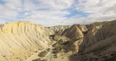 4k hava görünümünü çöl, Sierra Alhamila, İspanya