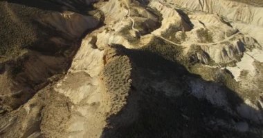 4k hava görünümünü çöl, Sierra Alhamila, İspanya