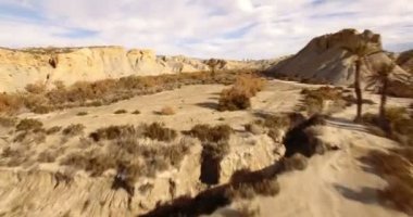 4k hava görünümünü çöl, Sierra Alhamila, İspanya