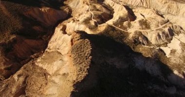 4k hava görünümünü çöl, Sierra Alhamila, İspanya