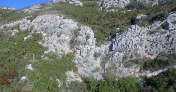 4K Aerial, вид на горный хребет в Испании — стоковое видео
