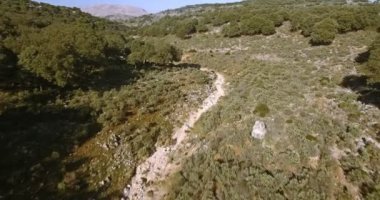 4k anteni, uçuş boyunca bir nehir yatağı, Endülüs, İspanya