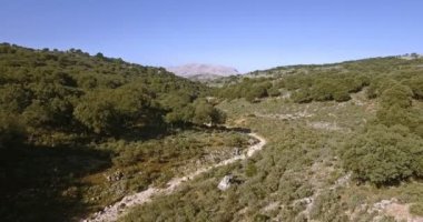 4k anteni, uçuş boyunca bir nehir yatağı, Endülüs, İspanya