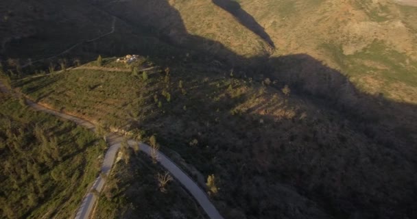 4k Aerial, Tarım Arazileri Üzerinde Uçuş, Endülüs, İspanya — Stok video