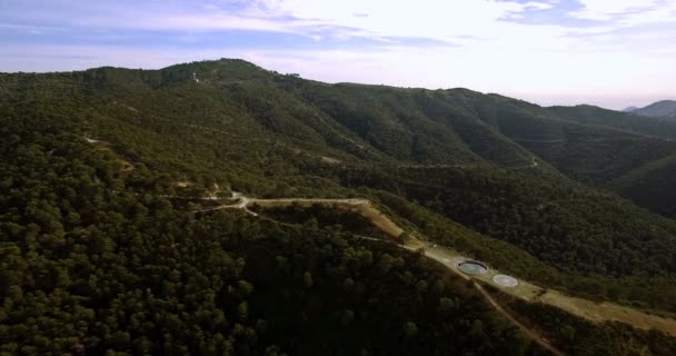 4K Aerial, Пролетая над лесом в Андалусии, Испания — стоковое видео