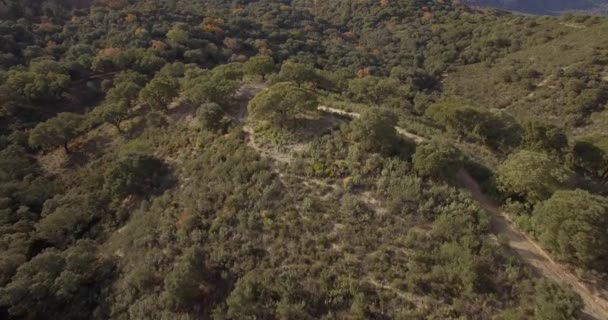 4 k antenne, Andalusische landschappen, Spanje — Stockvideo