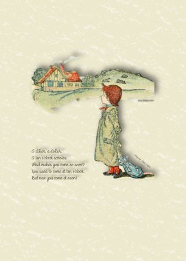 Bir Dillar A dolar Vintage Kate Greenaway görüntü