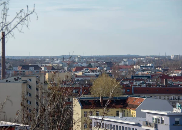 Вид Берлин Фламандского Треугольника Volkspark Humboldthain Berlin — стоковое фото