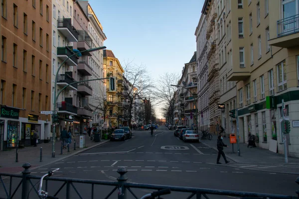 Cena Cityscape Bergmannkiez Kreuzberg Berlim — Fotografia de Stock