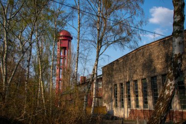 Schoneberg Berlin 'deki Doğa Parkı Schoneberger Sudgelande' de manzara