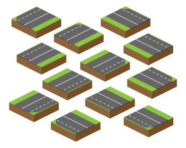 Yol parçalı vektör tuğlaları, özel yol parçaları, ek parçalar