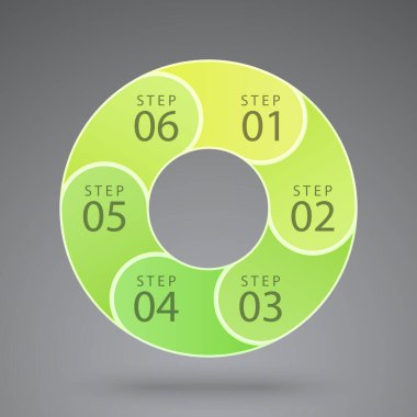 Koyu arkaplanda yeşil bilgi altıgen vektörü