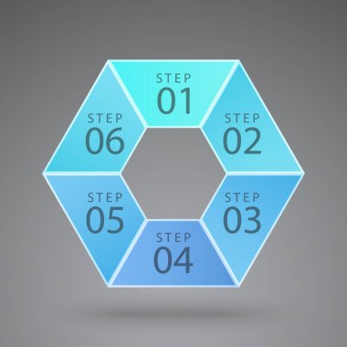 vektör infografik altıgen