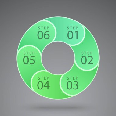 vektör infografik altıgen