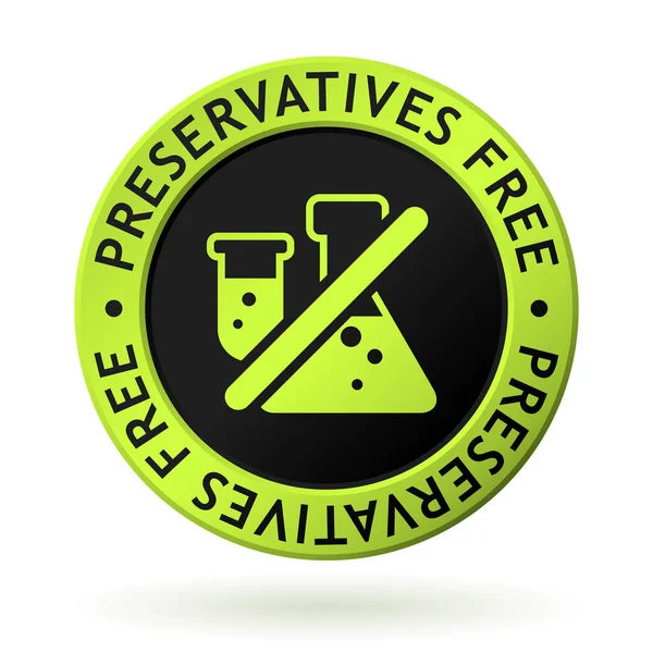 Vector conserveermiddelen gratis groene medaille — Stockvector