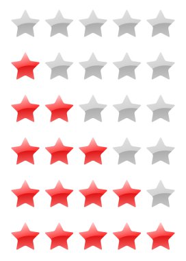 vektör rating yıldız