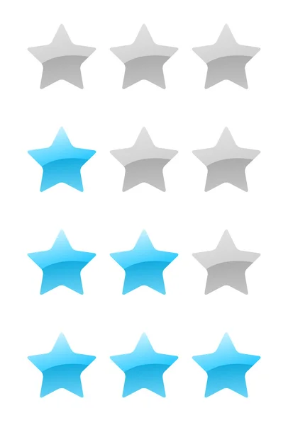 Vector rating stars — Stock Vector