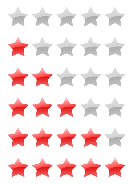 Vector rating stars — Stock Vector