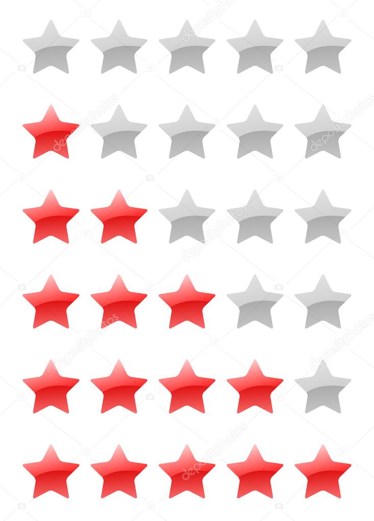 vector rating stars