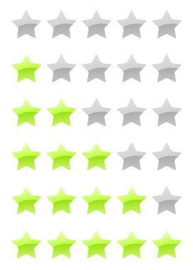 vektör rating yıldız