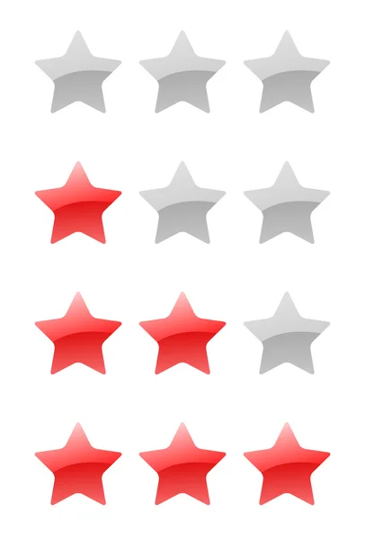 Vector rating stars — Stock Vector