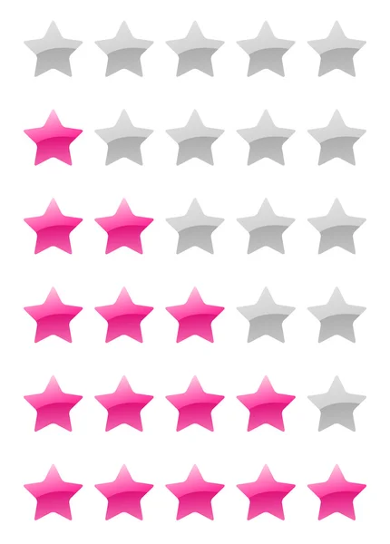 Vector rating stars — Stock Vector