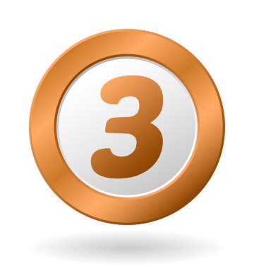 vektör yuvarlak madalya sembolü