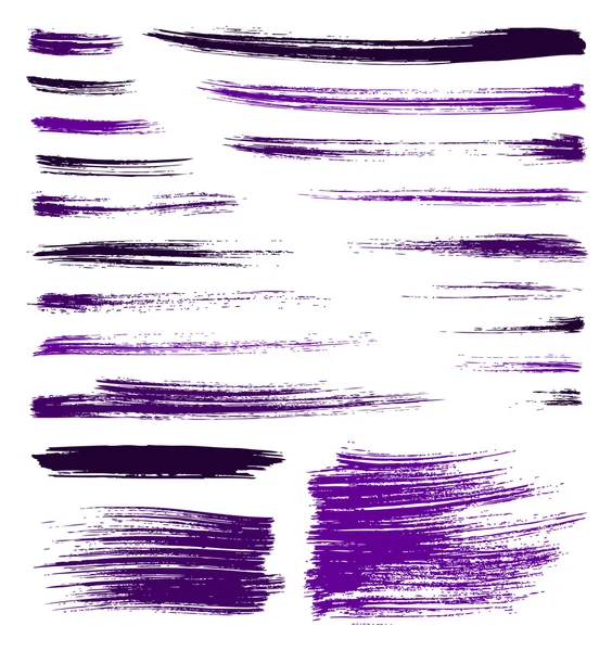 Éclaboussures de brosse violet vecteur — Image vectorielle