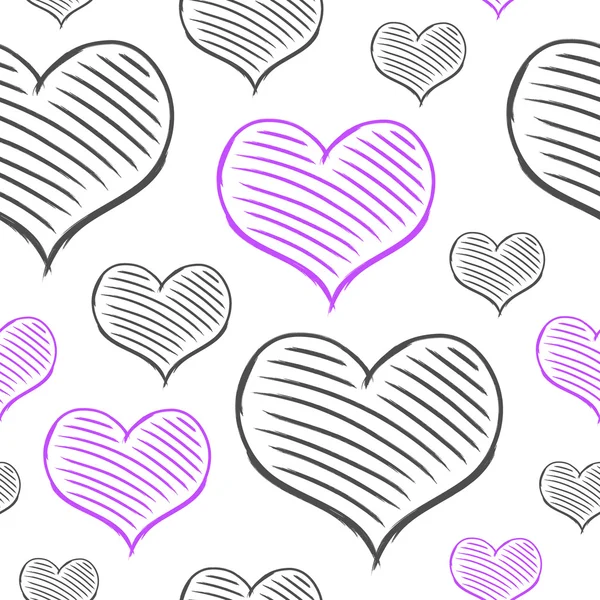 Vector repeated valentine pattern — Stock Vector