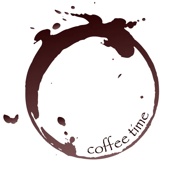 Macchia di caffè vettoriale — Vettoriale Stock