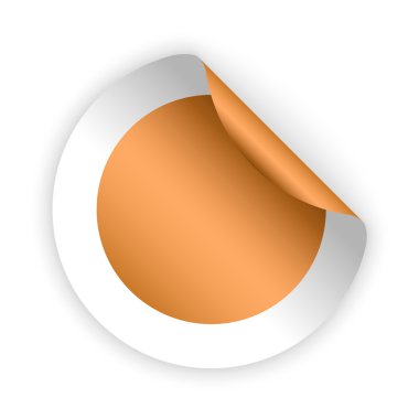 vektör bronz boş bükülmüş etiket