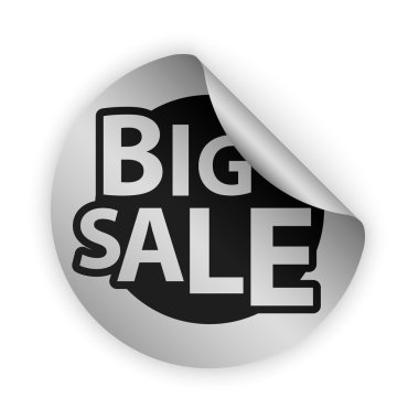 vektör büyük satış bükülmüş etiket