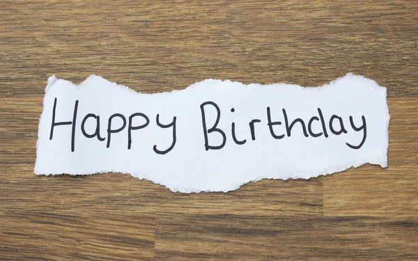 Written Happy Birthday — Stock Photo, Image