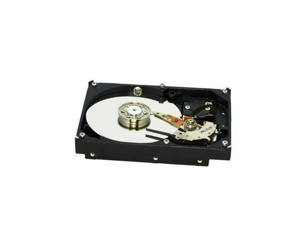 Broken hard disk in the white background — Stock Photo, Image