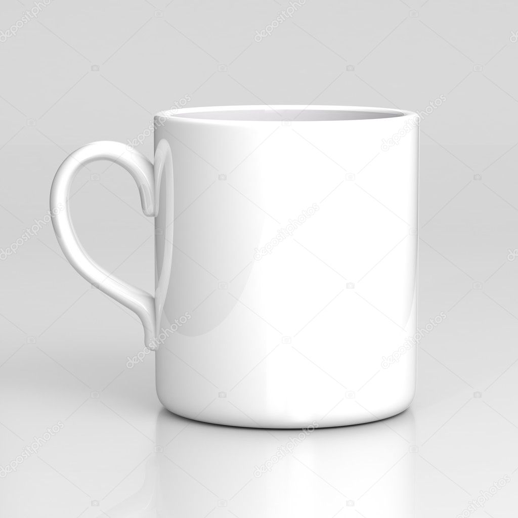 White coffee mug