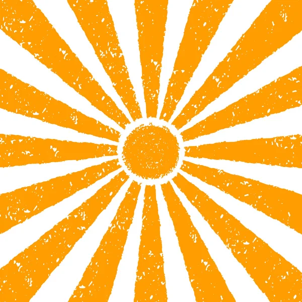 Oranje zon achtergrond — Stockvector