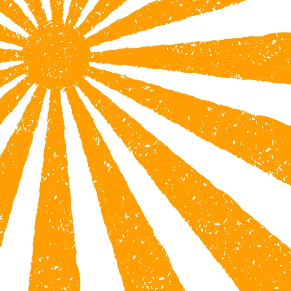 Oranje zon achtergrond — Stockvector