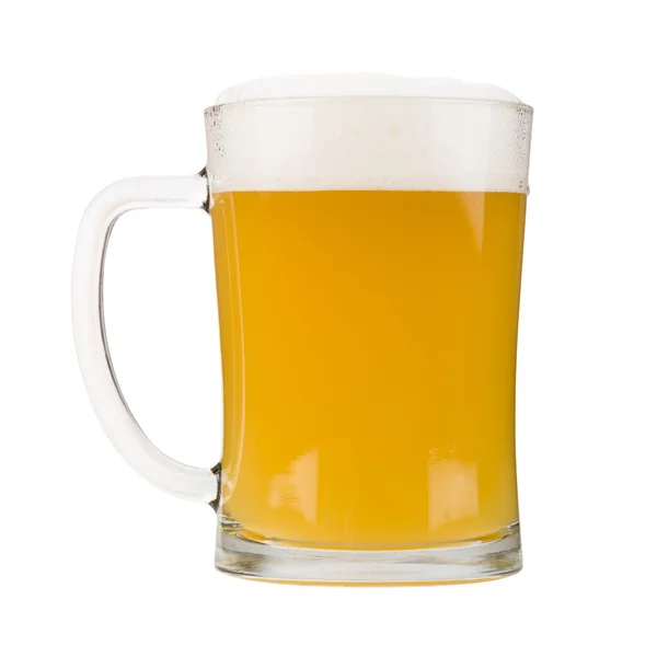 白色啤酒杯 — 图库照片