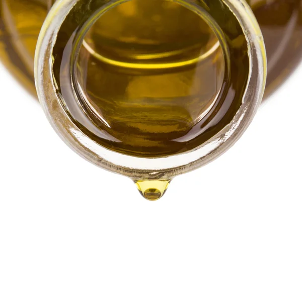 Goccia di olio su una bottiglia. — Foto Stock